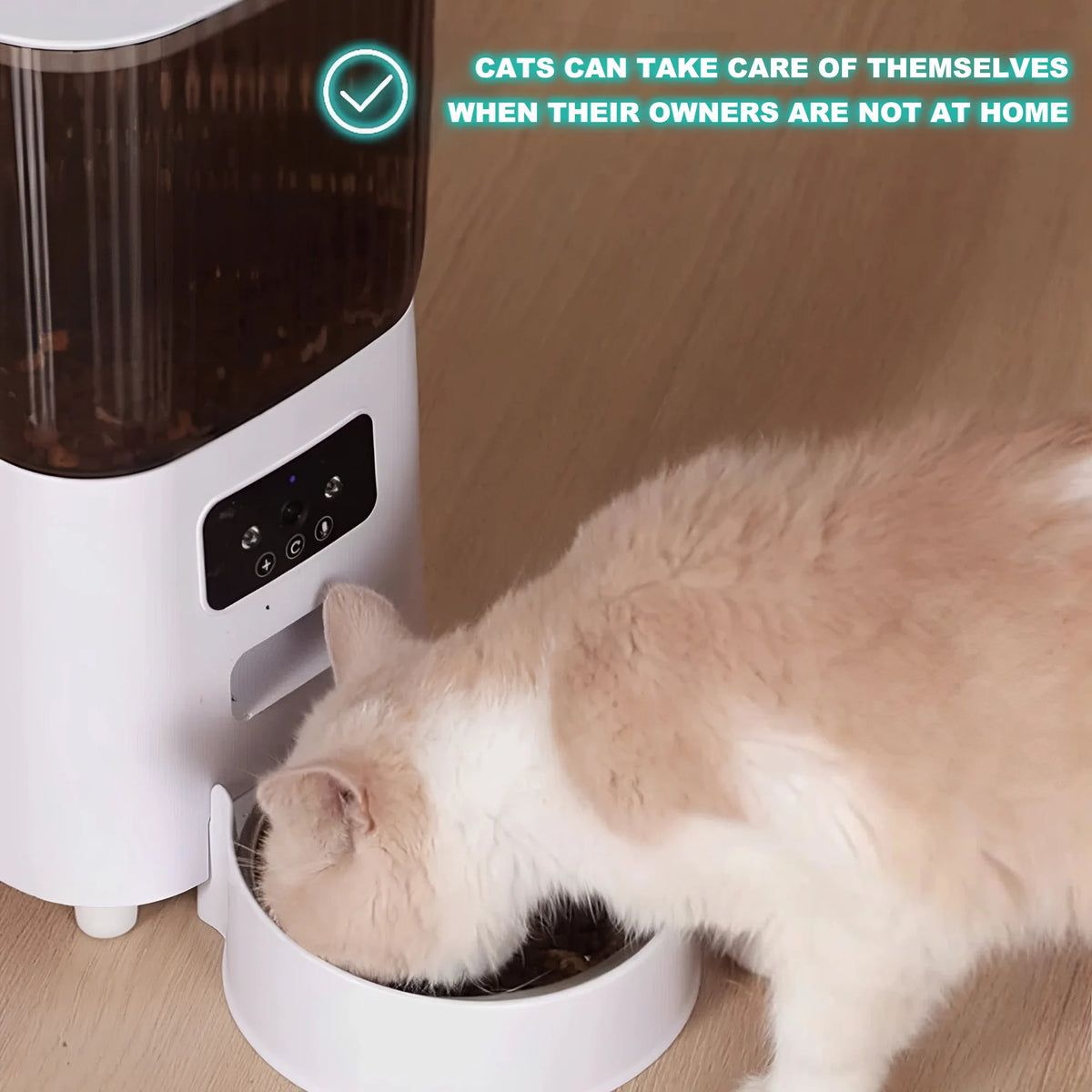 Smart Automatic Pet Food Dispenser With Timer And App Control