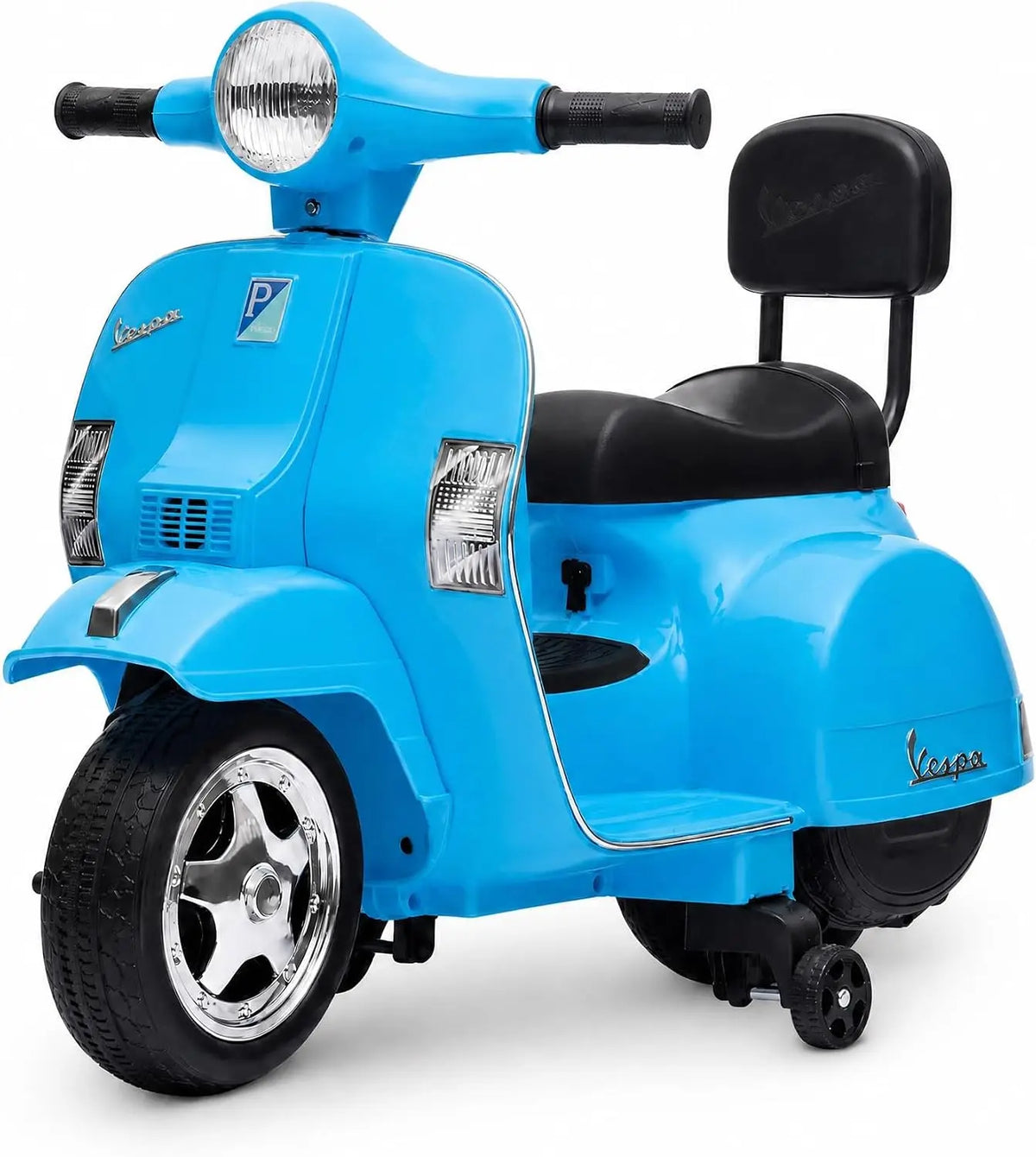 6V Kids Licensed Vespa PX150 Ride‑On Scooter, 25W Single Motor Electric Toy, 4.5AH Battery & Charger, No Remote, US Full‑Environment‑Friendly Standard, Multi‑Color Optional Children Outdoor Gift