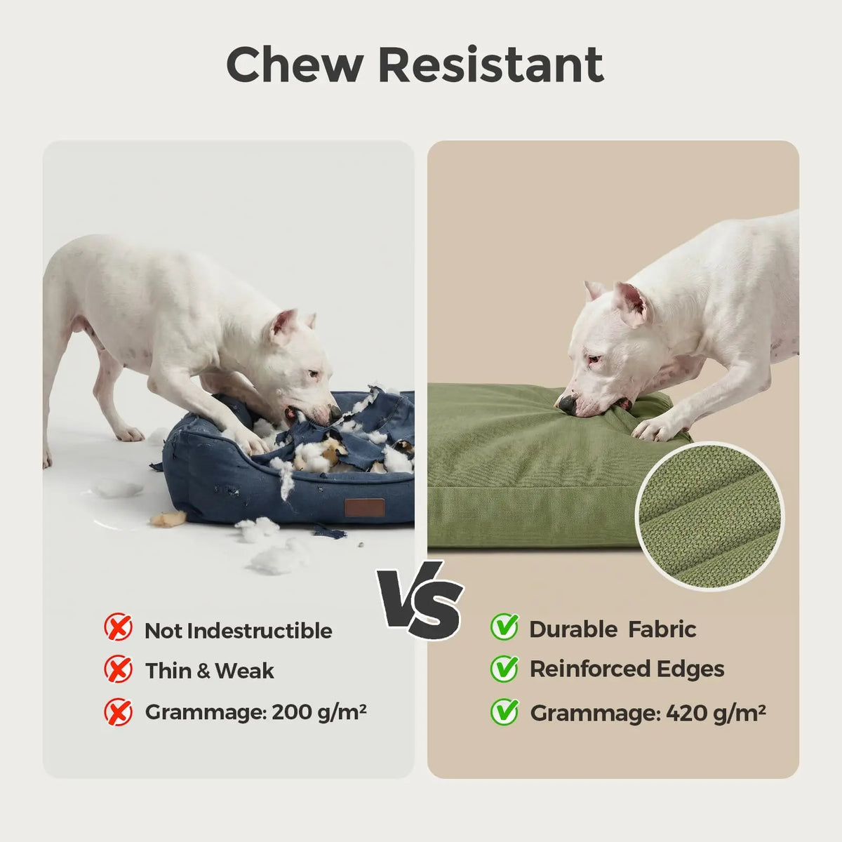 Durable Indestructible Canvas Dog Bed For Indoor And Outdoor Use