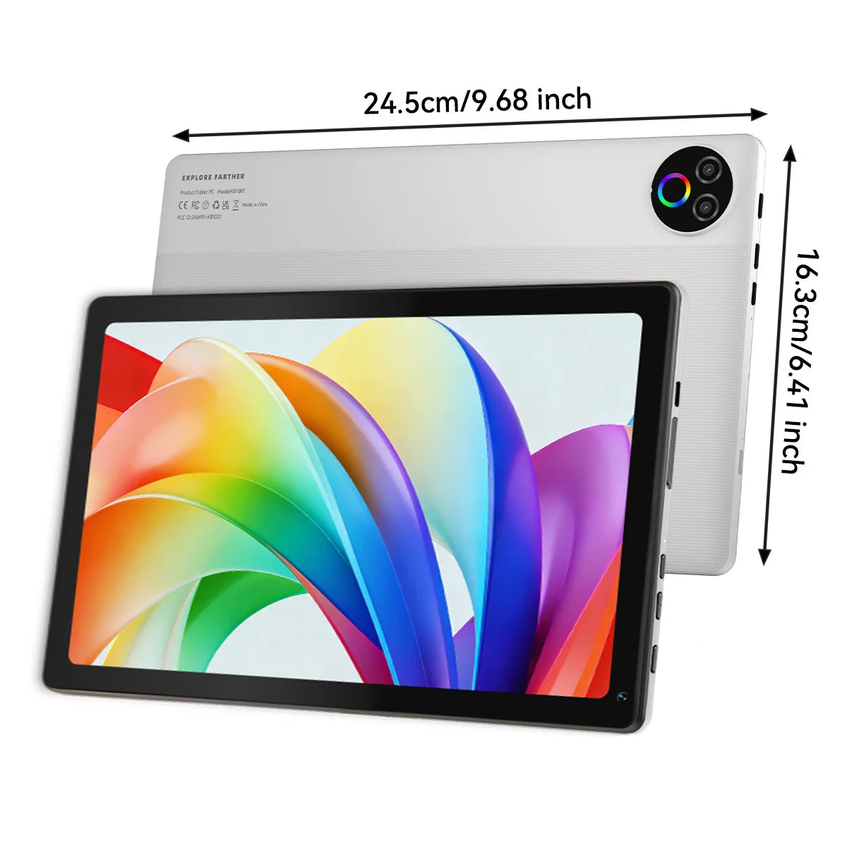 KB1004 10.1 Inch Android 15 Tablet PC Five‑Core A333 CPU 16GB RAM(3+13GB Expand) 32GB ROM 1280*800 IPS Display Widevine L1 5000mAh Dual‑Band WiFi Tablet US Local Warehouse
