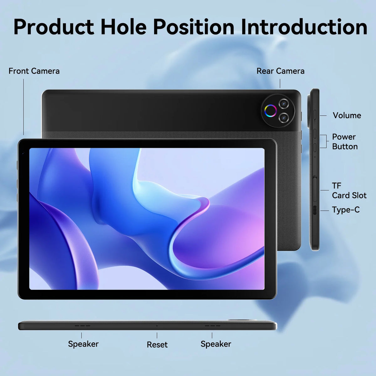 New KB1001L 10.1" IPS Tablet Bundle Android 15 Five‑Core Processor 20(3+17)GB Expanded RAM 64GB Storage Keyboard Mouse Stylus Cover Headphones WiFi‑6 Widevine L1 5000mAh 20W Fast Charge Tablet US Stock