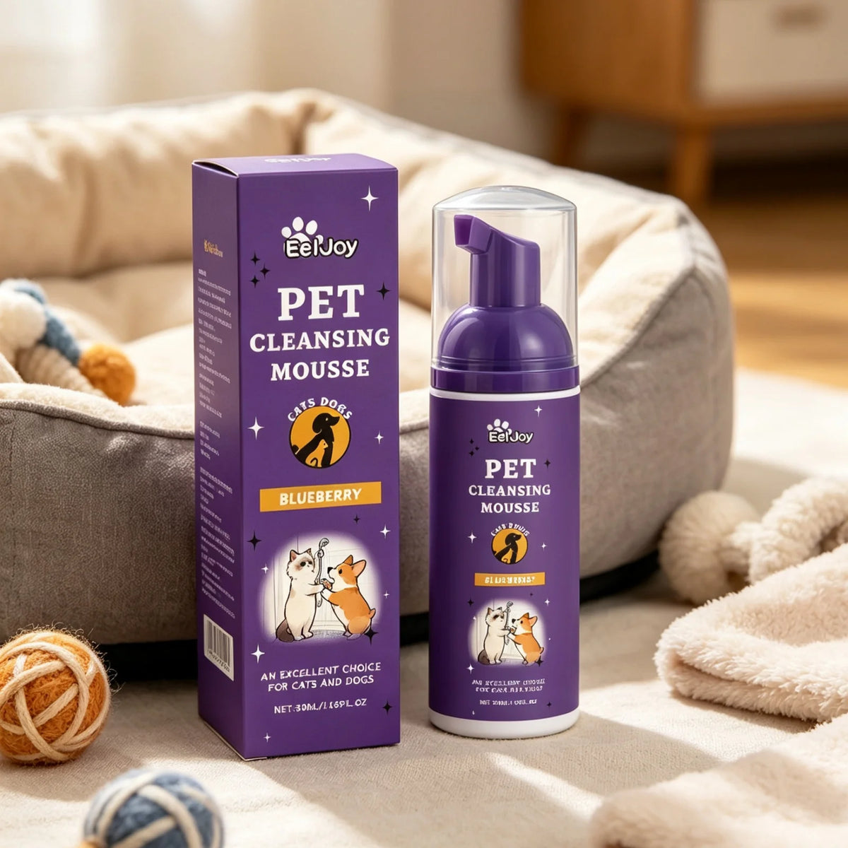 EelJoy Pet Grooming Foam For Deep Cleansing And Odor Care