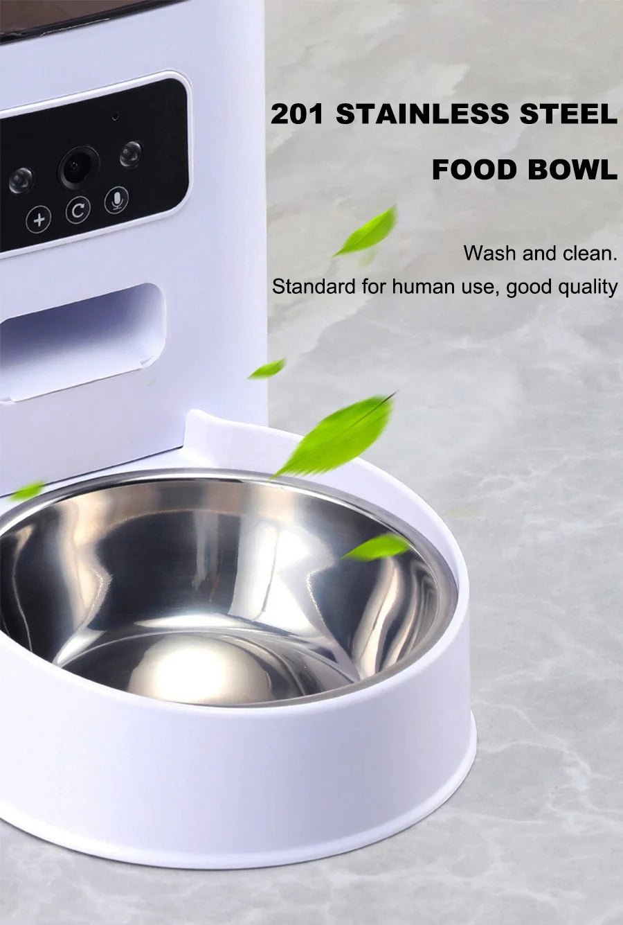 Smart Automatic Pet Food Dispenser With Timer And App Control