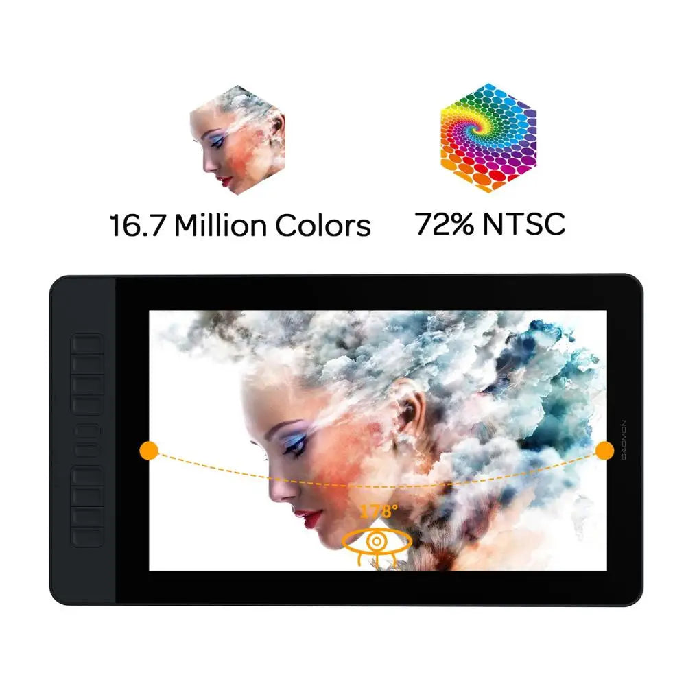Gaomon Pd1561 Professional Graphics Drawing Display With Anti Glare Panel