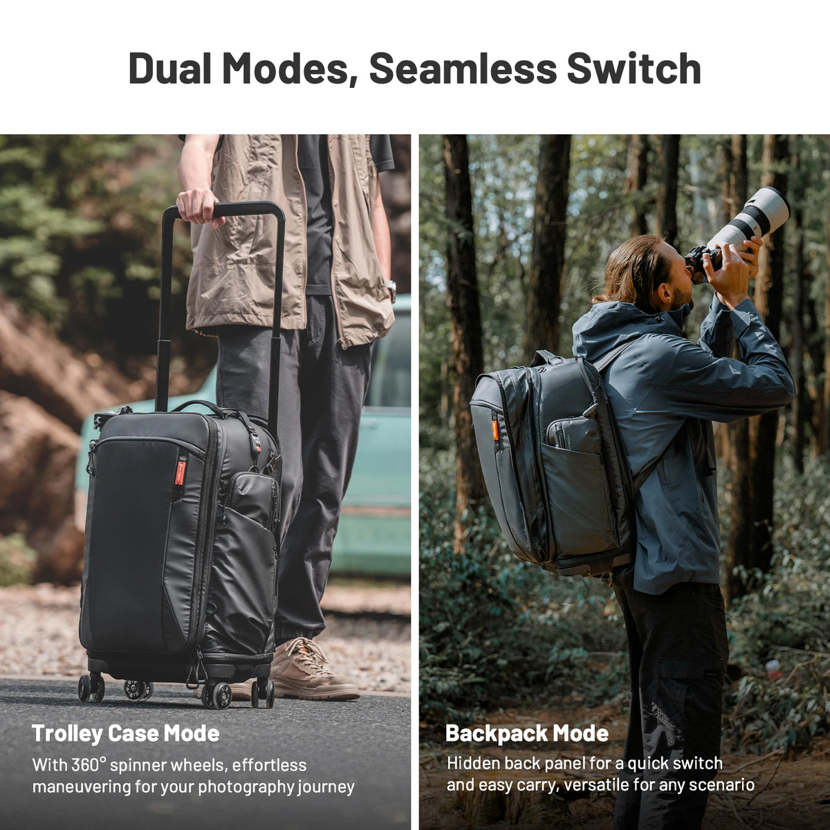 Pgytech Professional Photography Rolling Backpack Case