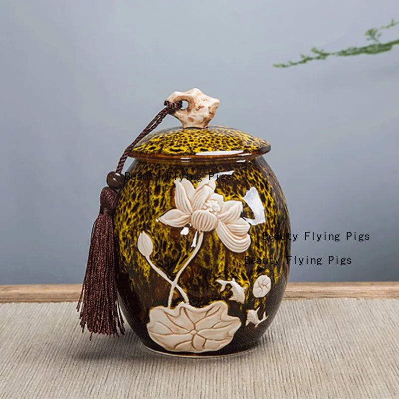 Premium Ceramic Pet Urn For Dog And Cat Memorial Keepsake