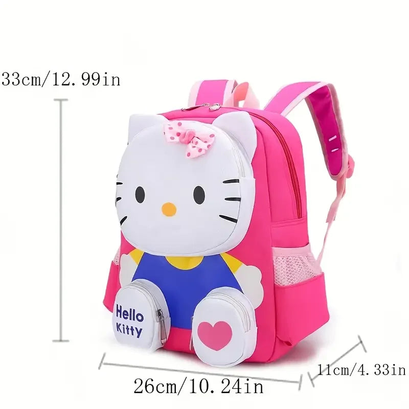 Mesuca Cartoon Cat Kids Backpack With Spine Protection For School