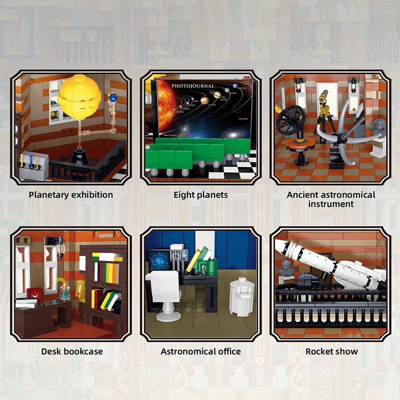 Astronomy Museum Building Blocks Model Set For Creative Display