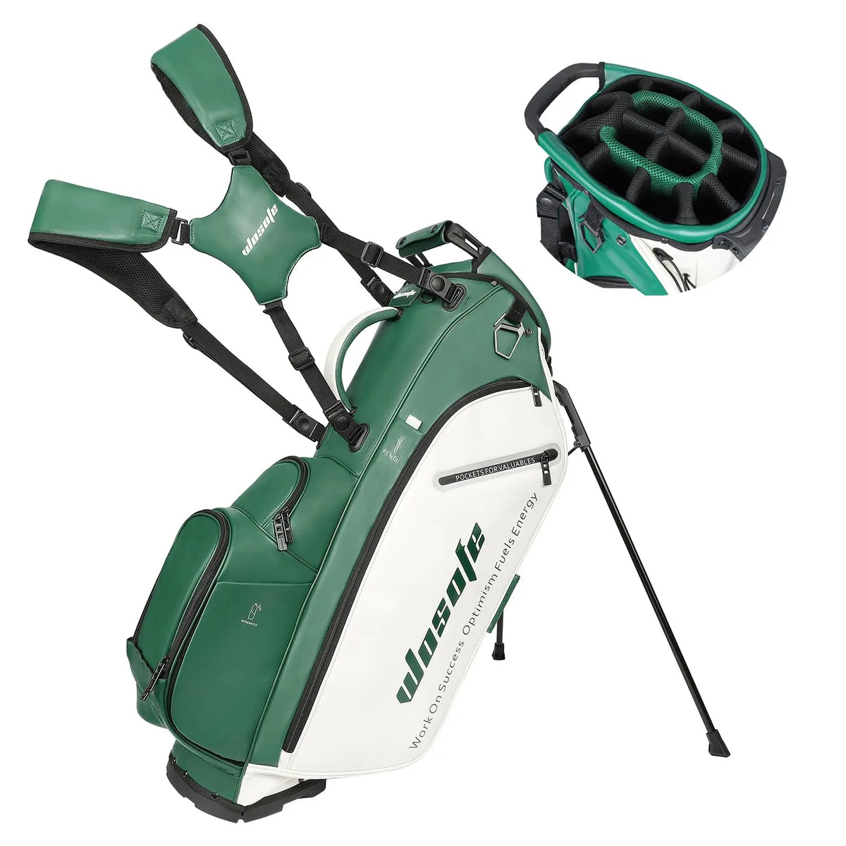 Lightweight Golf Stand Bag With Dual Strap And Dividers