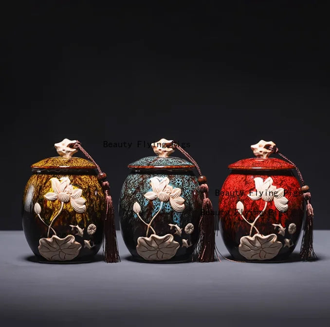 Premium Ceramic Pet Urn For Dog And Cat Memorial Keepsake
