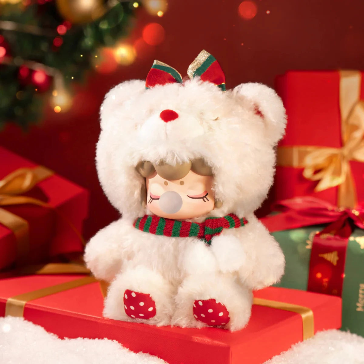 Rolife Nanci Christmas Bear Plush Pendant Collectible Doll