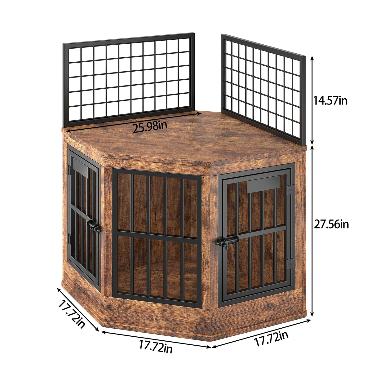 Modern Corner Dog Crate Furniture Television Stand For Pets