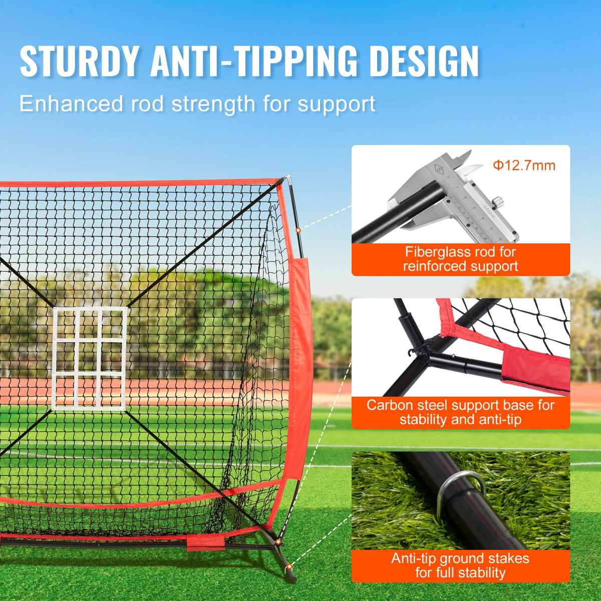 SucceBuy Baseball Training Net For Hitting Batting Catching Pitching