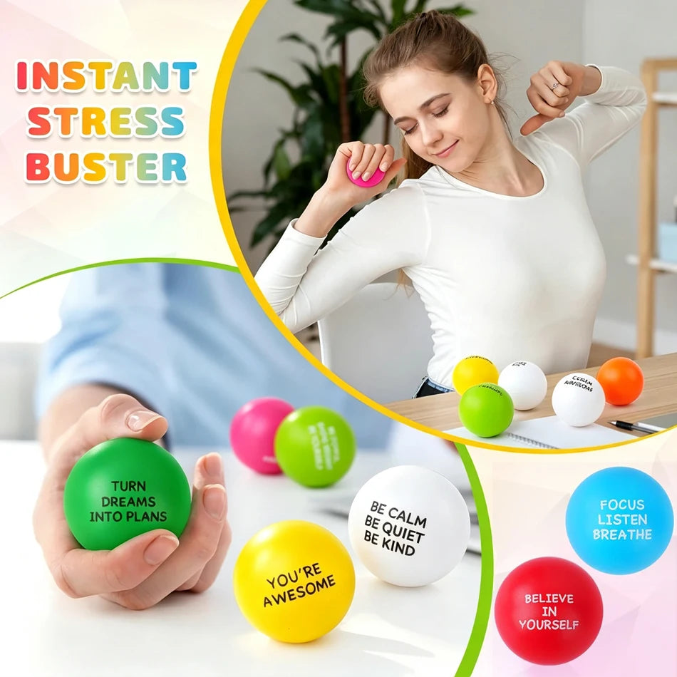 Motivational PU Stress Balls for Relaxation and Party Gift Giving