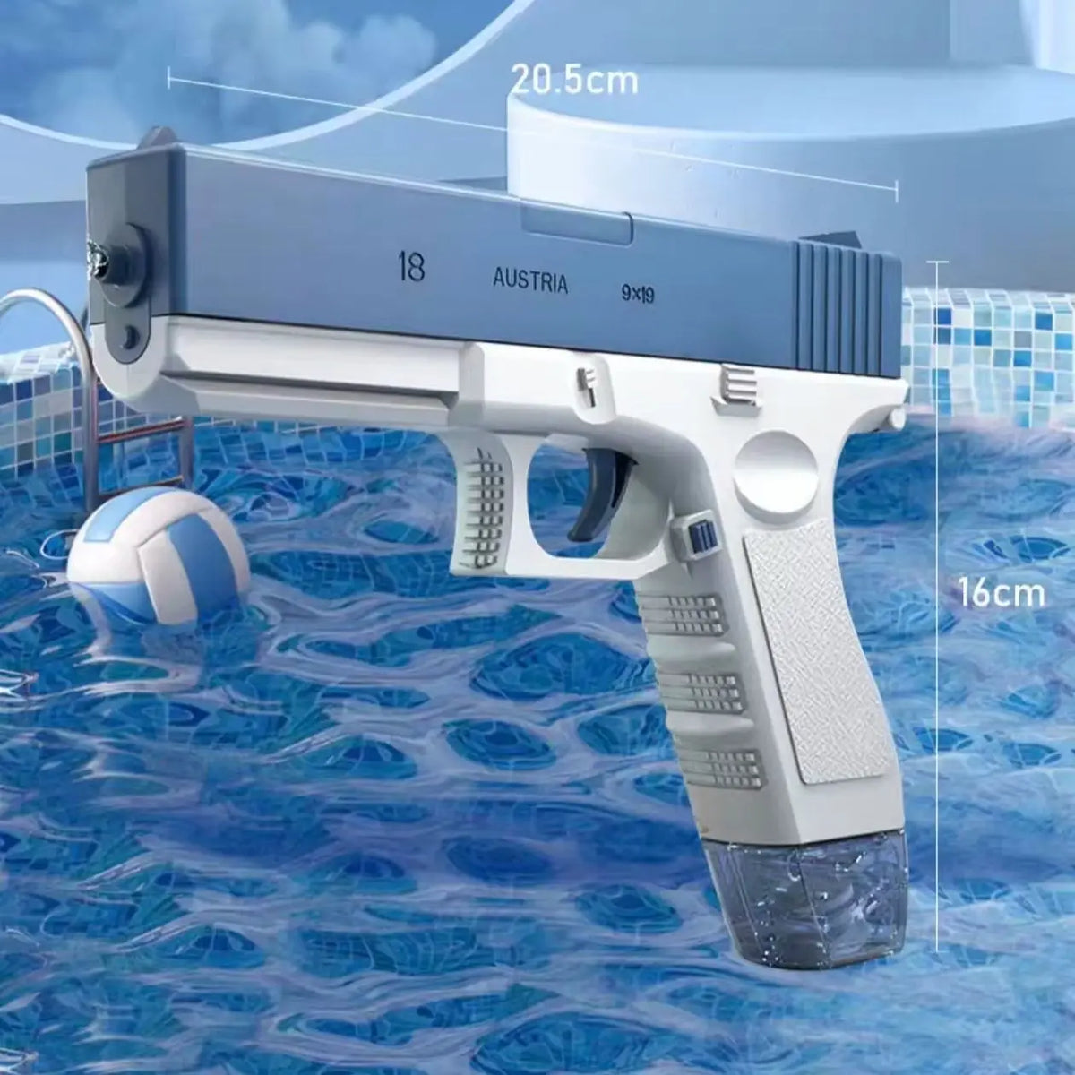 Manual Water Gun Toy Pistol, Kids Summer Outdoor Water Fight Toy, Portable Handheld Sprayer Gun for Pool Beach Party, Children Water Blaster Gift