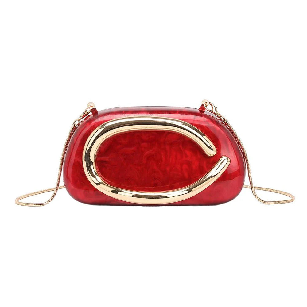 YYW Shine Metallic Clutch Bag For Party Occasion Classic