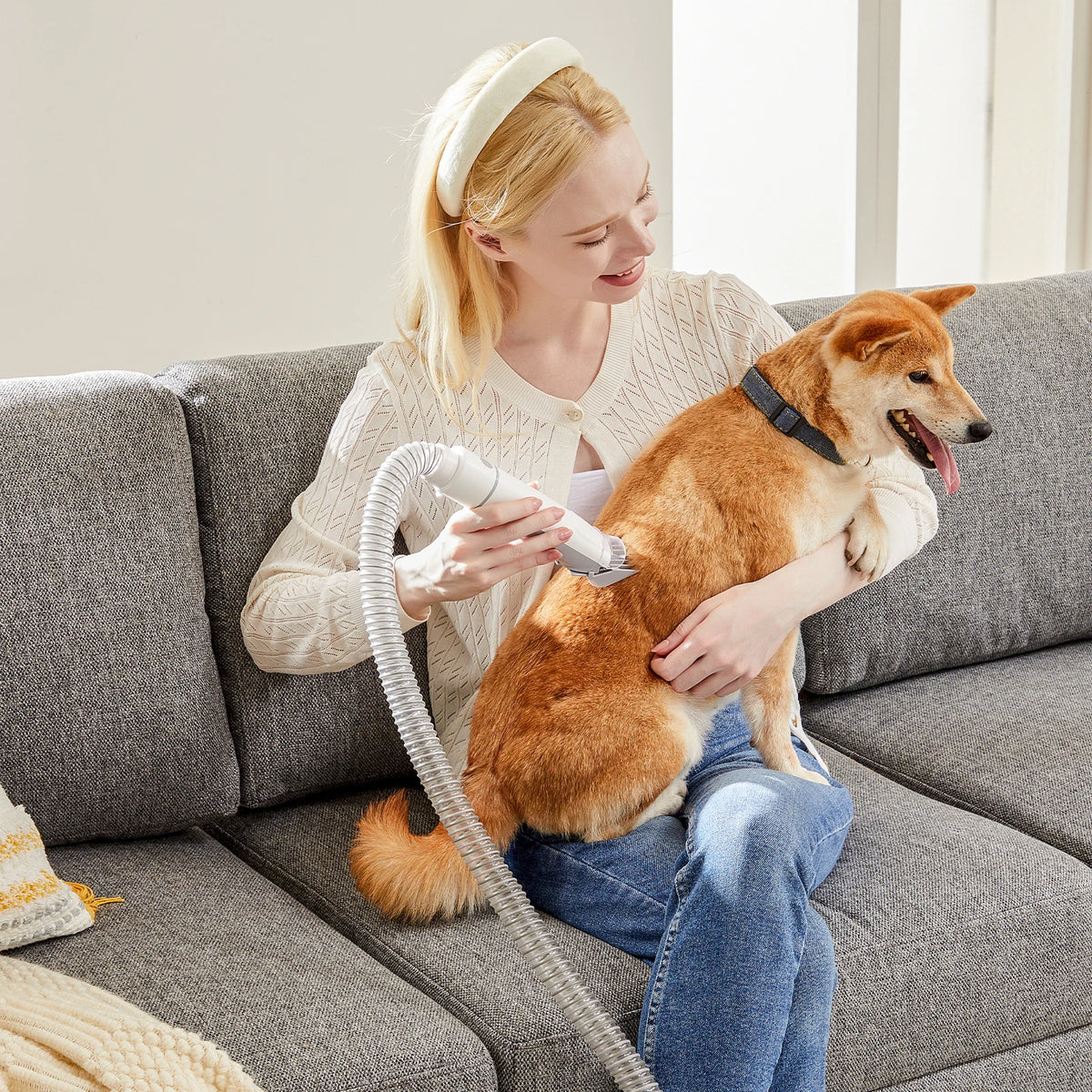 Professional Cordless Pet Grooming Vacuum Kit With Clipper Tools