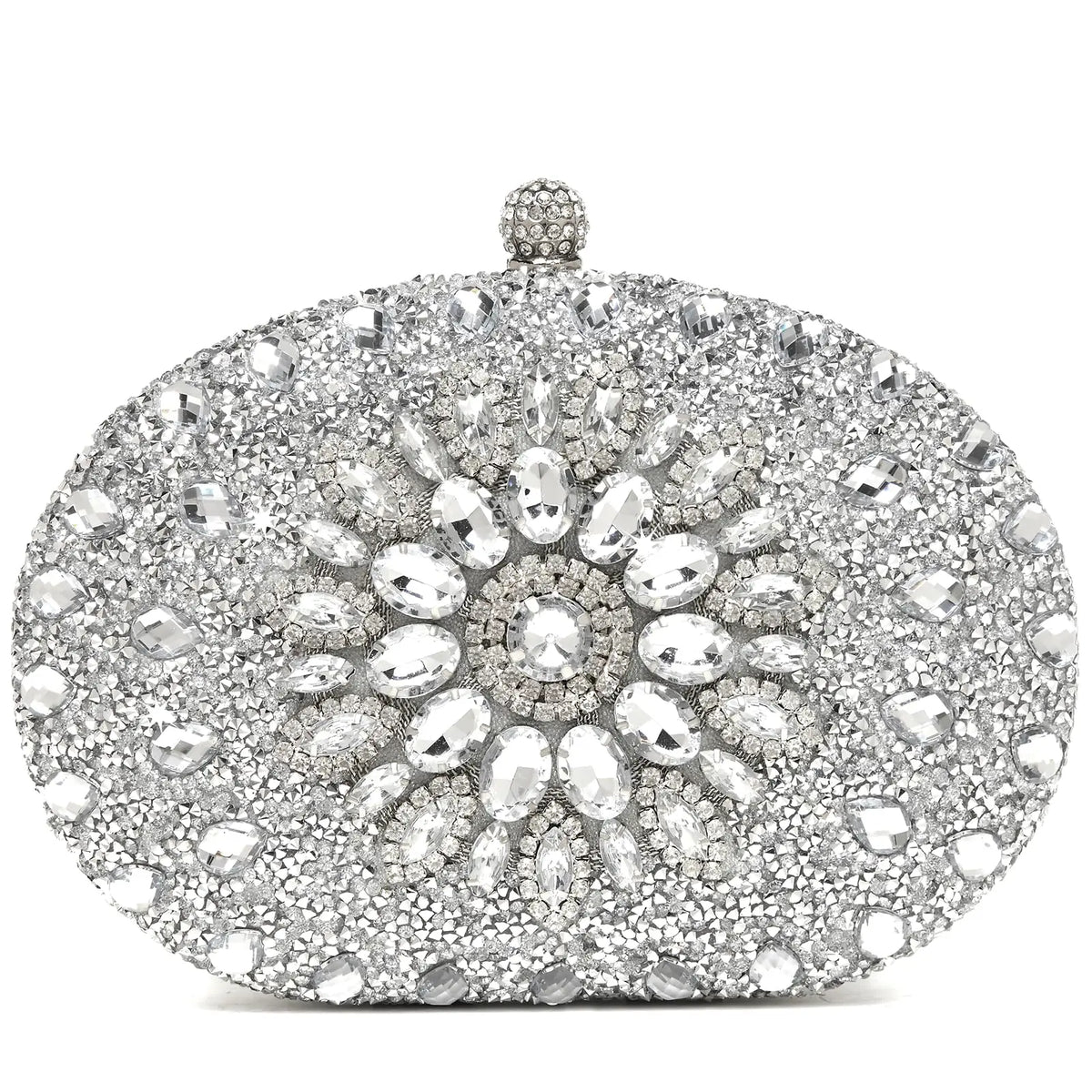 Luxury Sparkling Rhinestone Clutch Handbag For Evening Occasions