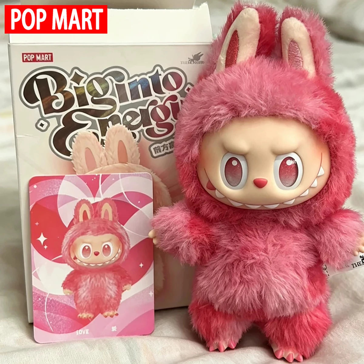 POP MART Labubu Plush Doll Collectible Figure Gift for Fans