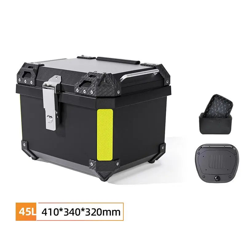HiMISS Waterproof ABS Motorcycle Top Case Helmet Storage Box