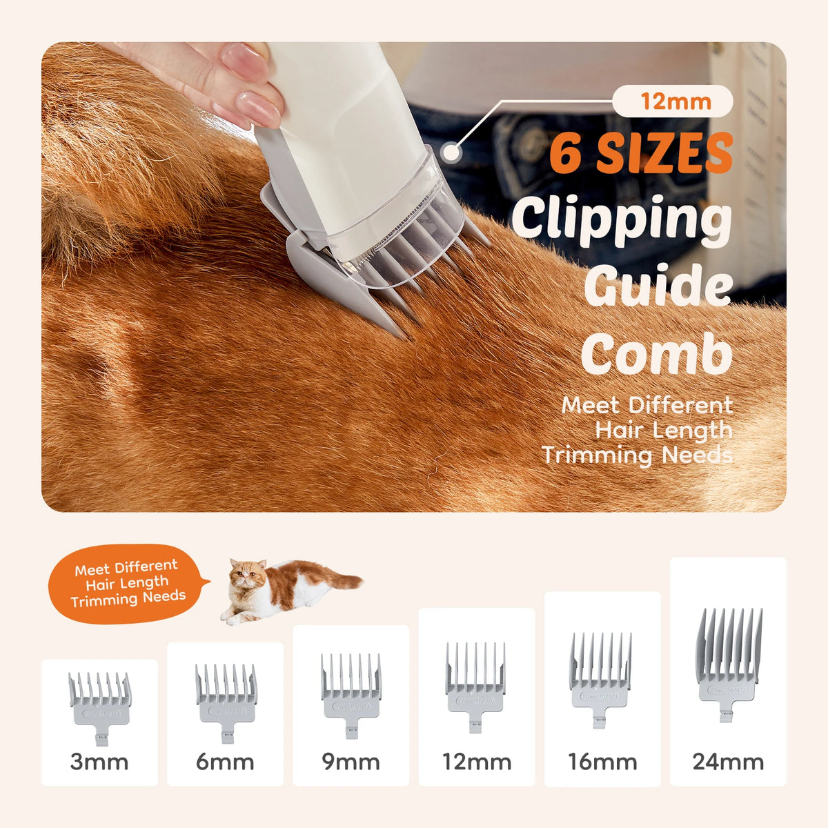Professional Cordless Pet Grooming Vacuum Kit With Clipper Tools