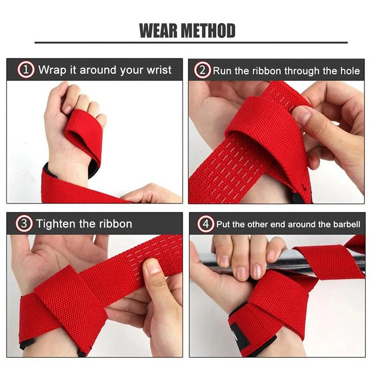 Heavy Duty Neoprene Padded Wrist Wraps For Gym Fitness Support