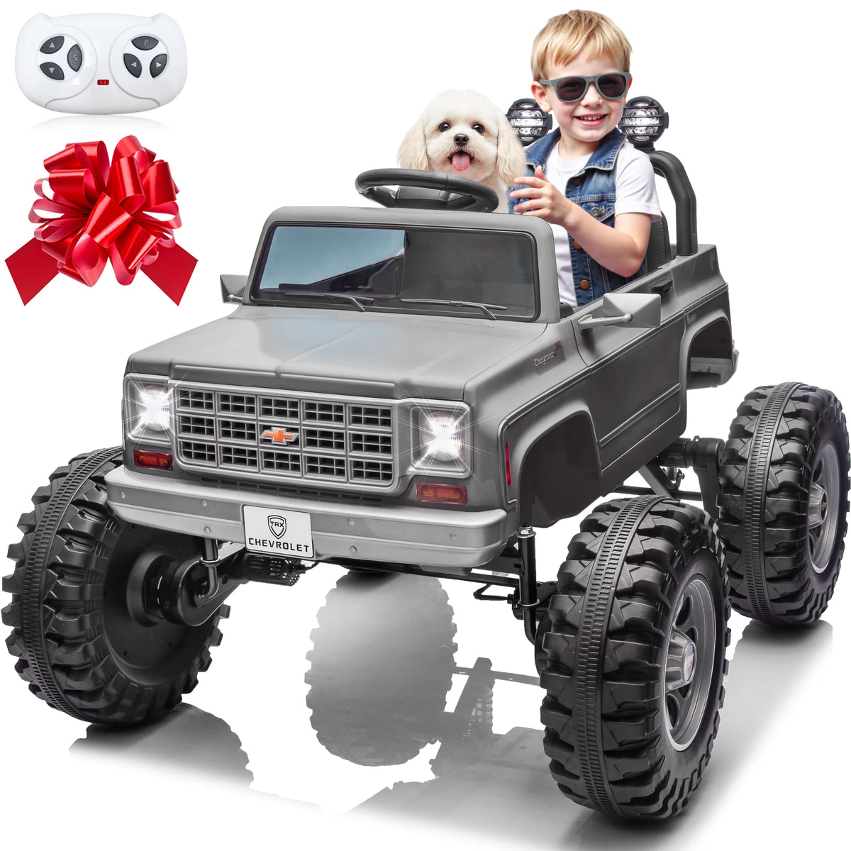 JOYRACER Licensed Chevrolet Cheyenne Electric Ride On Car