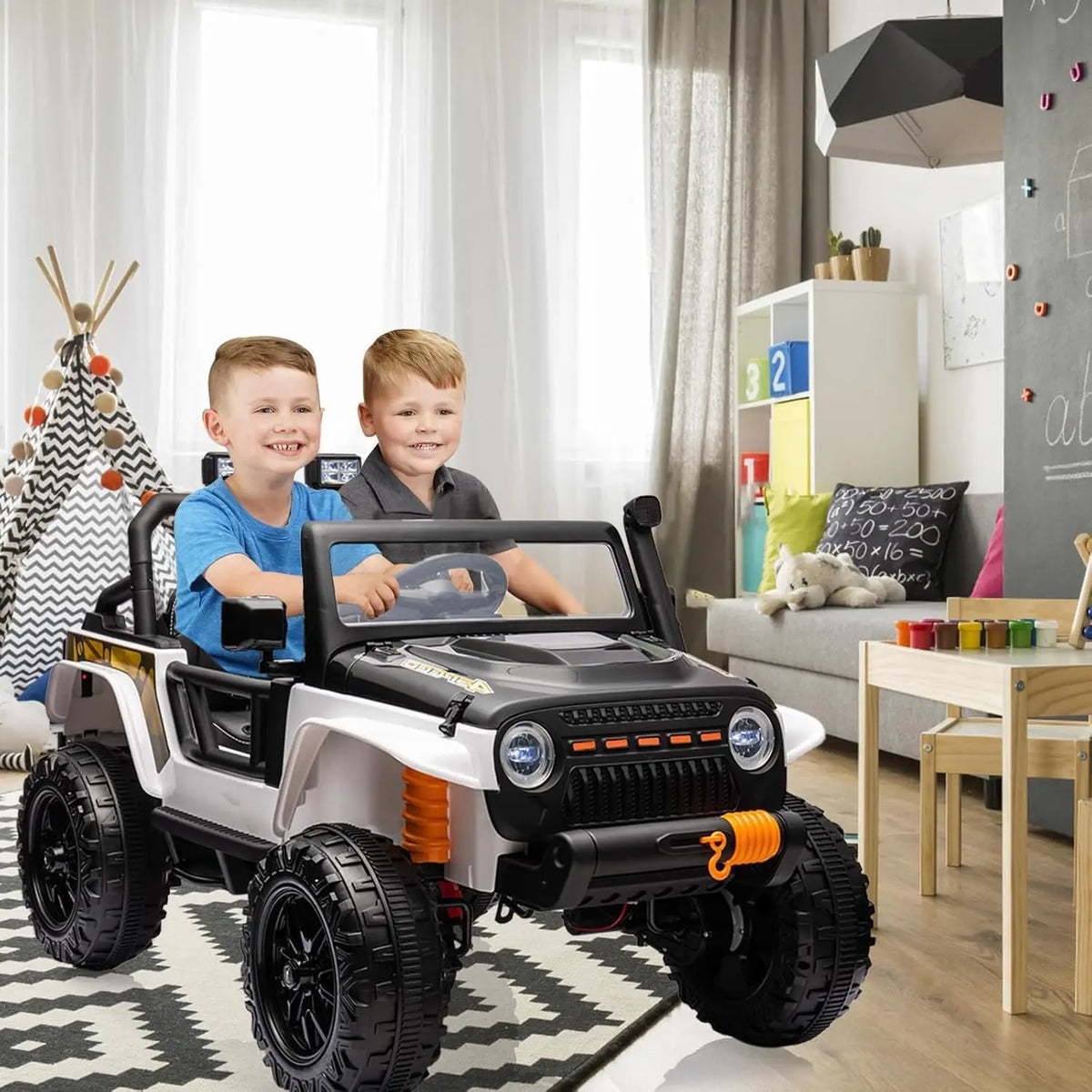 24V Two Seater Kids Electric Ride On Truck With Remote Control