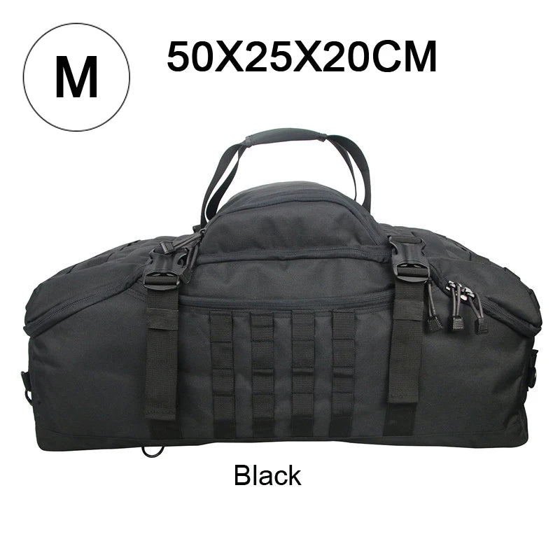 LQARMY Waterproof 3 Way Duffel Bag Large Capacity Travel Tote