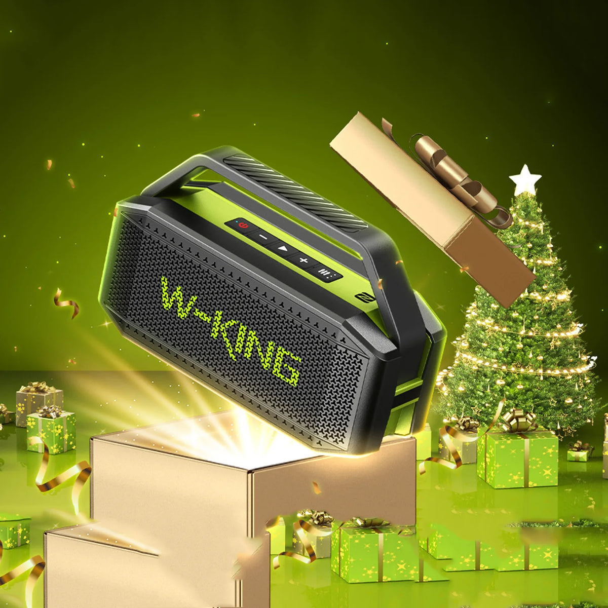 W-king D9-1 100W Peak Power Bluetooth Speaker Portable Wireless Waterproof