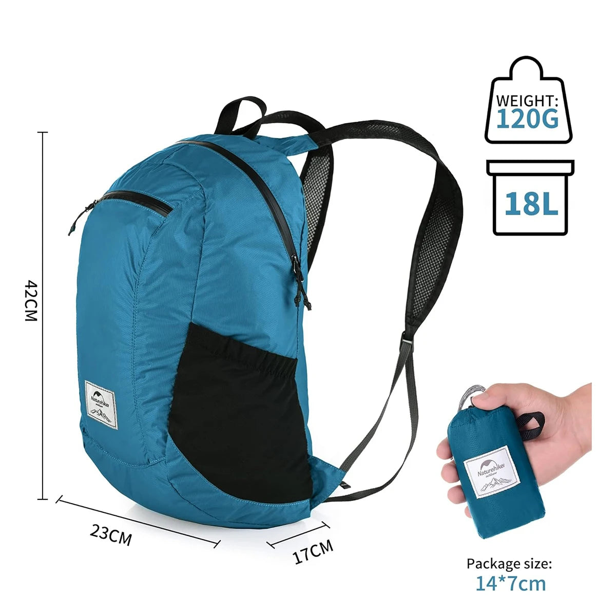 Naturehike Lightweight Waterproof Hiking Backpack for Travel and Trekking