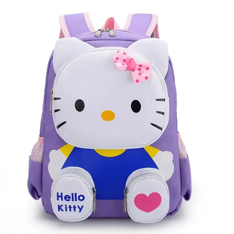Mesuca Cartoon Cat Kids Backpack With Spine Protection For School