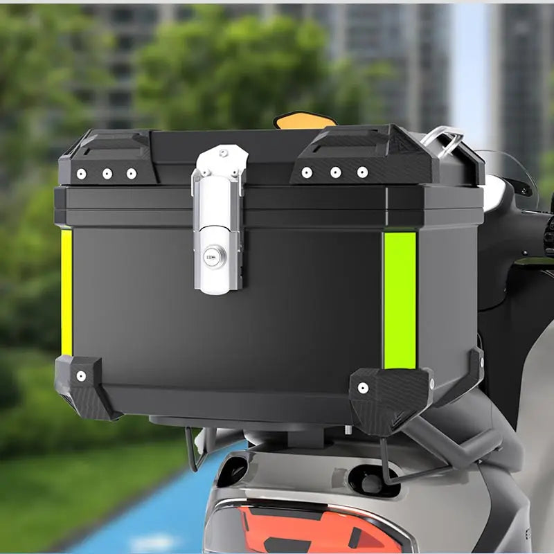Waterproof Motorcycle Top Case With Anti Theft Lock And Storage