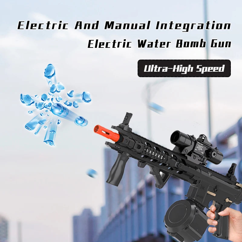 M4 Electric Gel Ball Toy Rifle Dual Mode Automatic Manual