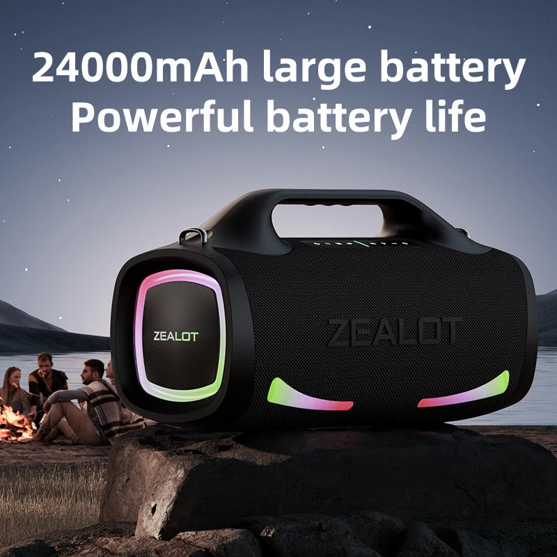 Zealot 100W Waterproof Bluetooth Speaker With Power Bank