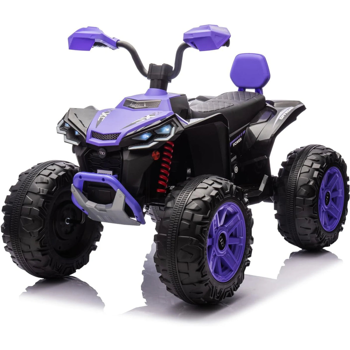 24V Kids Electric ATV 4-Wheeler (2-Seater) Ride on Car Toy with Dual 550w Motor Off-Road with LED Lights & Music Player 3-8Years