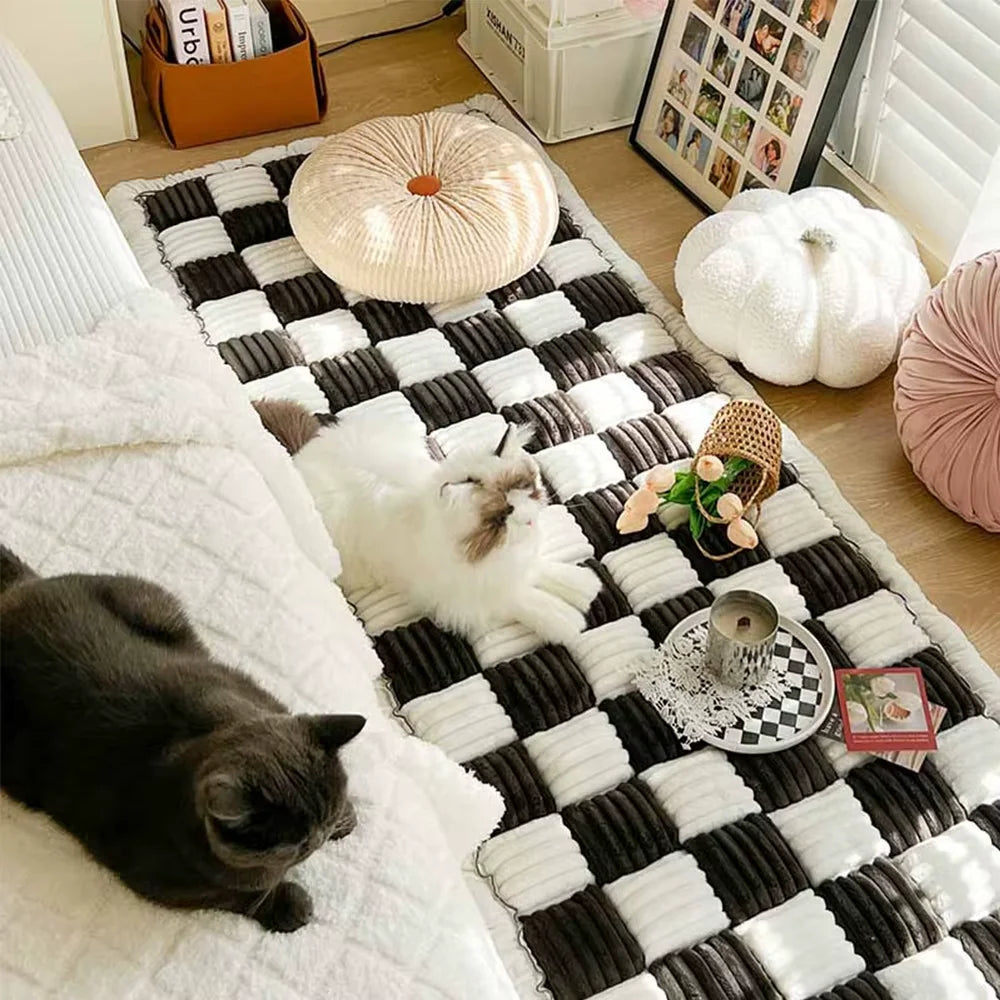 CWV Waterproof Coral Fleece Pet Dog Bed And Sofa Cover