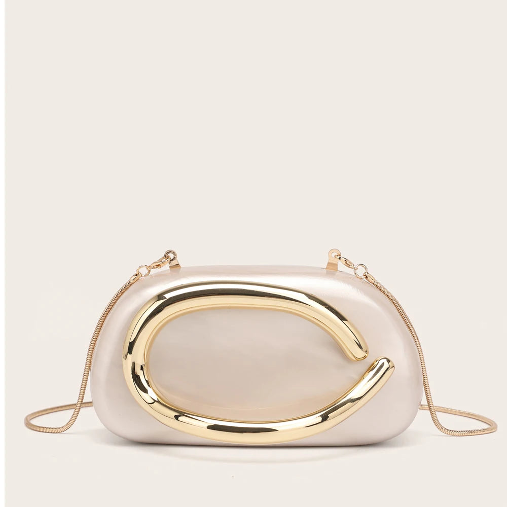 YYW Shine Metallic Clutch Bag For Party Occasion Classic