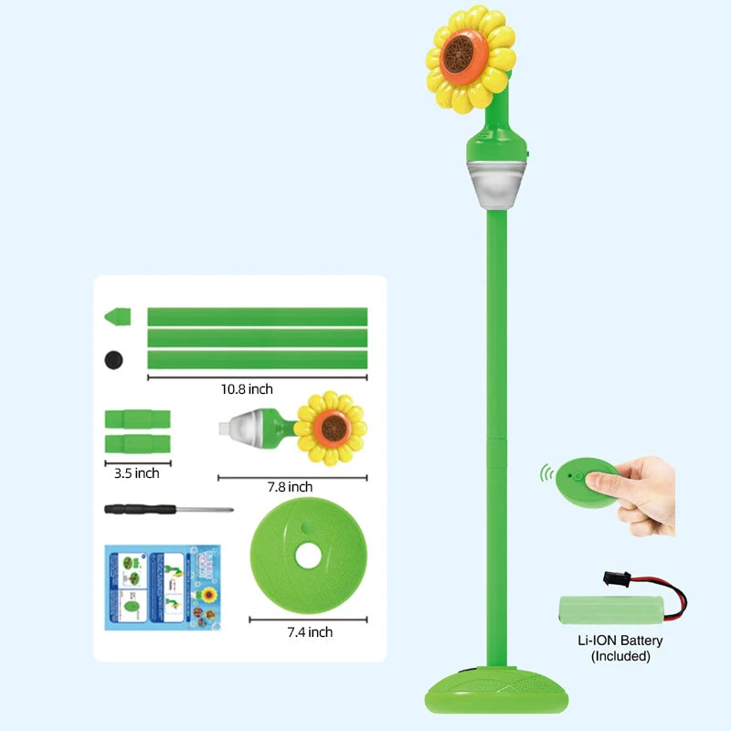 Electric Street Lamp Soap Bubble Machine Maker Automatic Sunflower Bubble Gun Outdoor Games for for Wedding Birthday Party Toys
