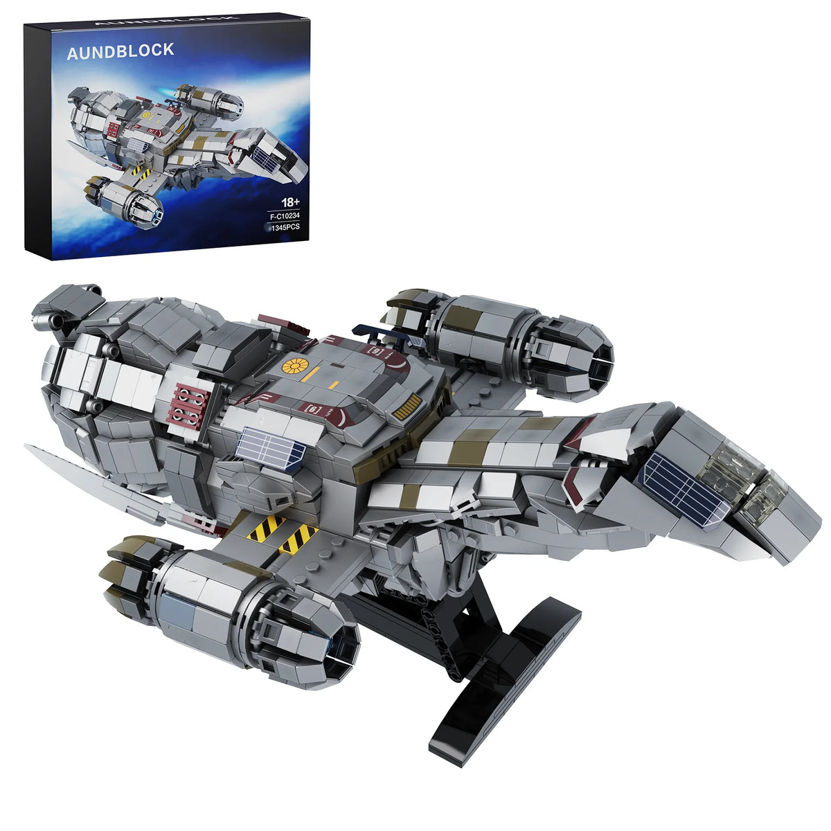 Firefly Class Spaceship Shuttle Building Blocks With Display Stand