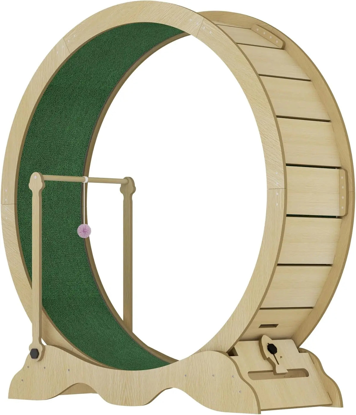 Quiet Wooden Cat Exercise Wheel For Indoor Fitness And Training