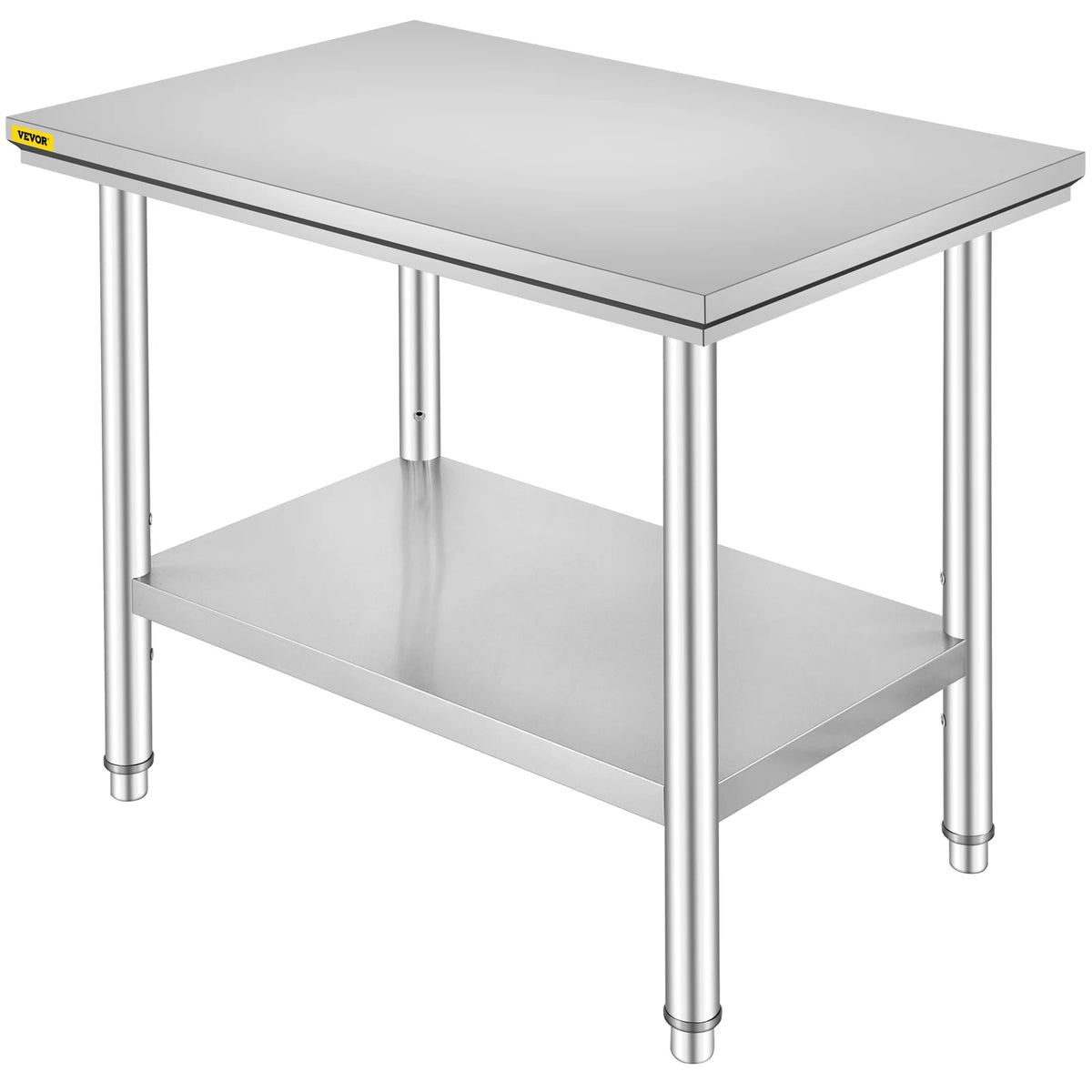 Commercial Stainless Steel Kitchen Workbench With Undershelf