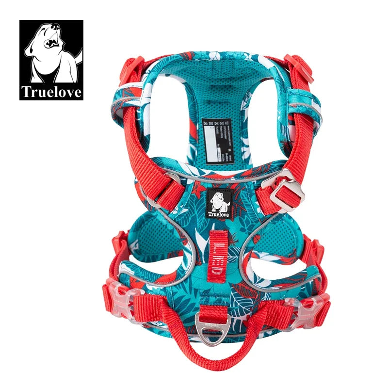 Truelove Adjustable Padded Dog Harness With Reflective Nylon