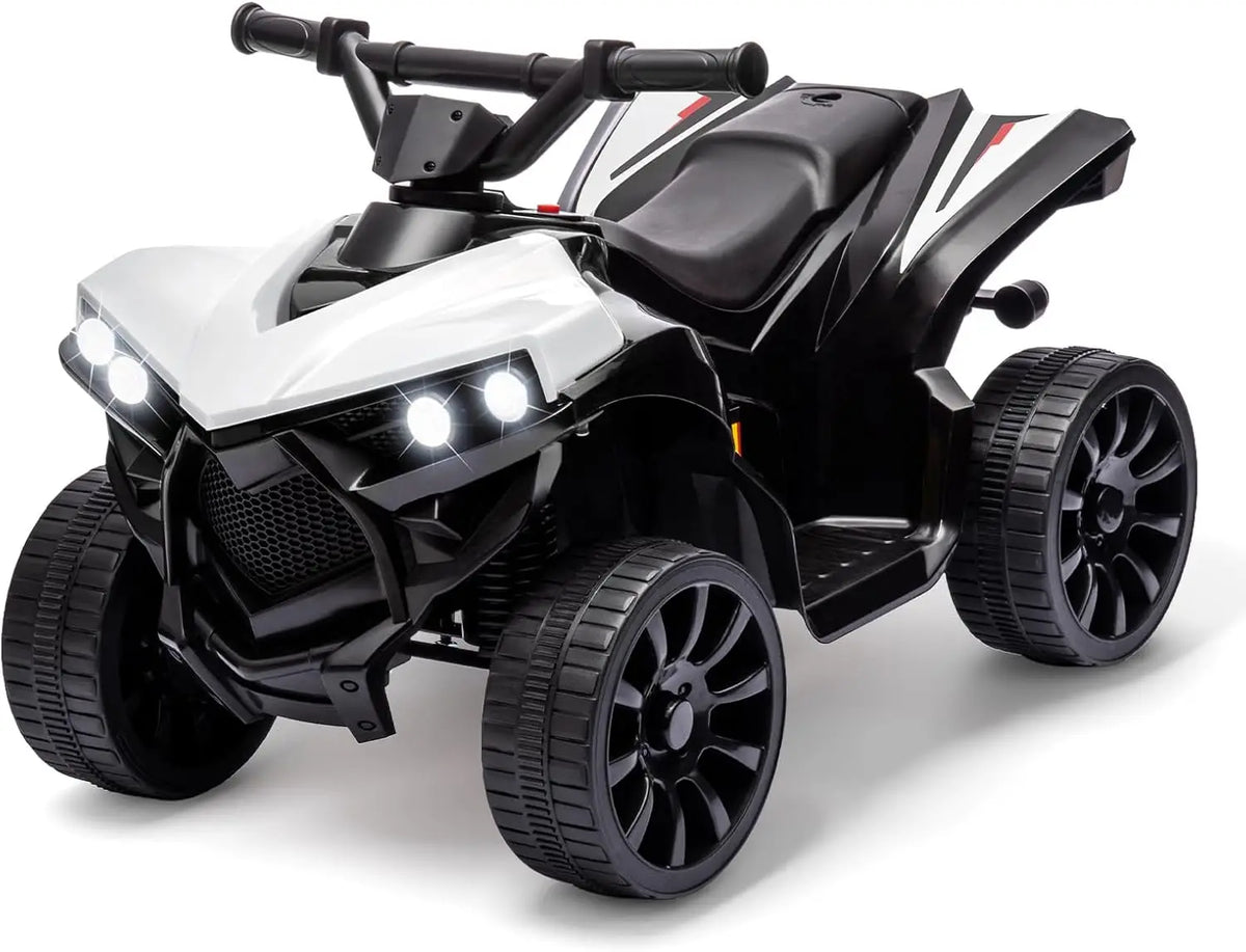 6V Ride on Toy, Kids ATV 4 Wheeler with 1.8MPH Max Speed, Wear-Resistant Wheels, Music & Foot Pedal, Electric Quad Car for Kids