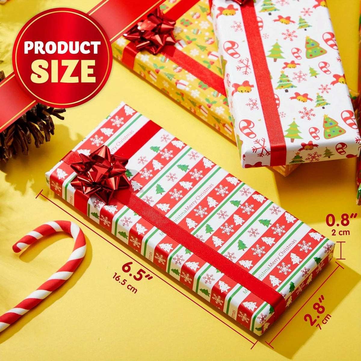 Joyfy Christmas Gift Card Boxes With Bows For Holiday Presents