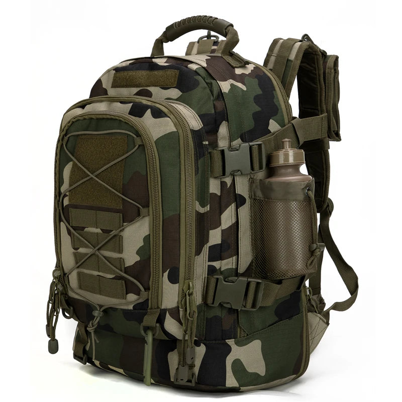 LQARMY Military Tactical Backpack With Molle System For Outdoor Hiking