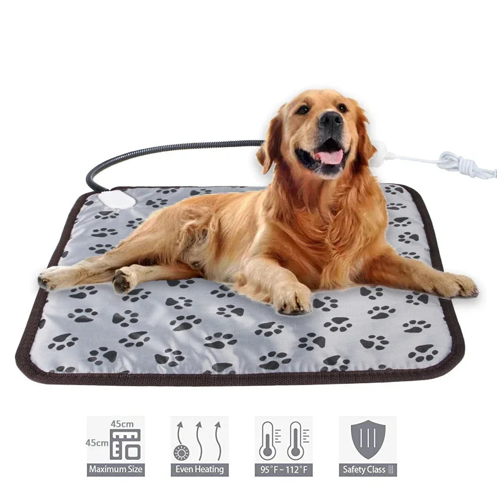 Waterproof Pet Heating Blanket Warm Winter Cat Dog Bed Mat