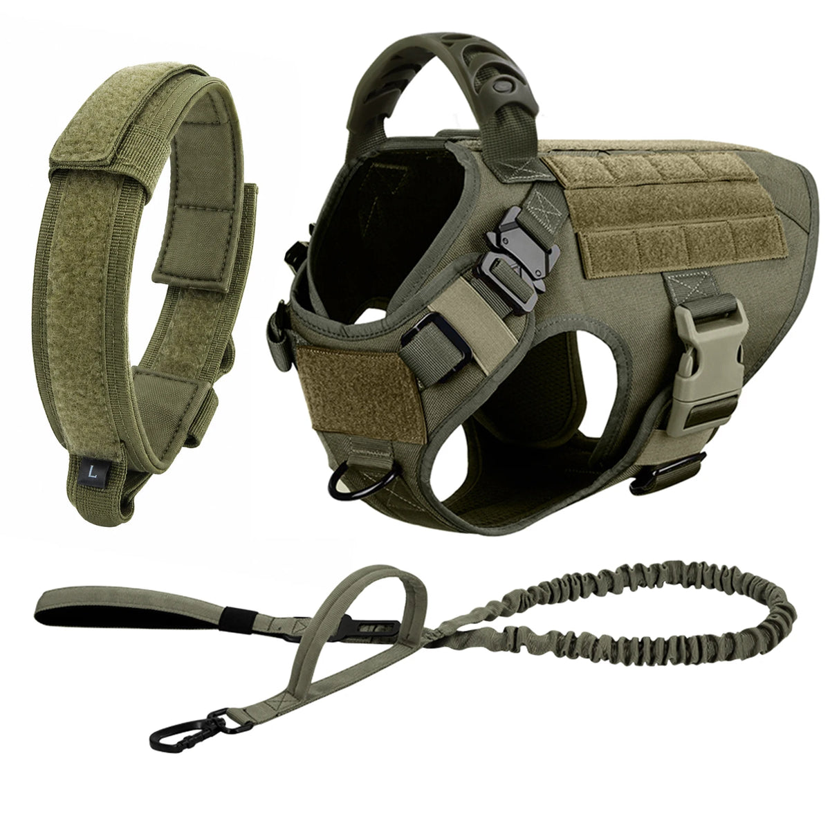 Petravel Nylon Dog Harness And Leash Set With Quick Release