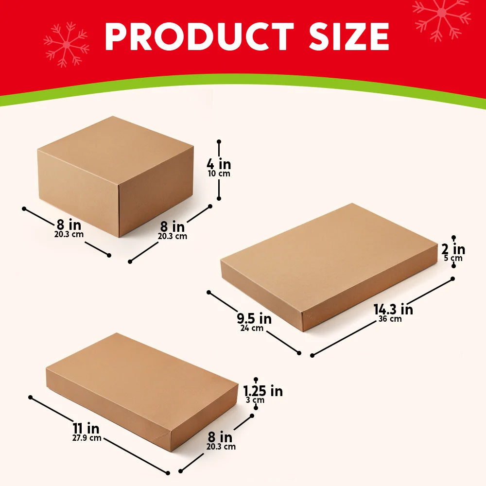 Joyfy Premium Cardboard Gift Boxes With Secure Lids For Presents