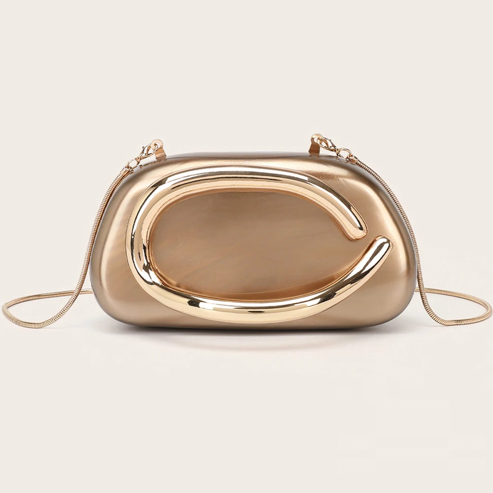 YYW Shine Metallic Clutch Bag For Party Occasion Classic